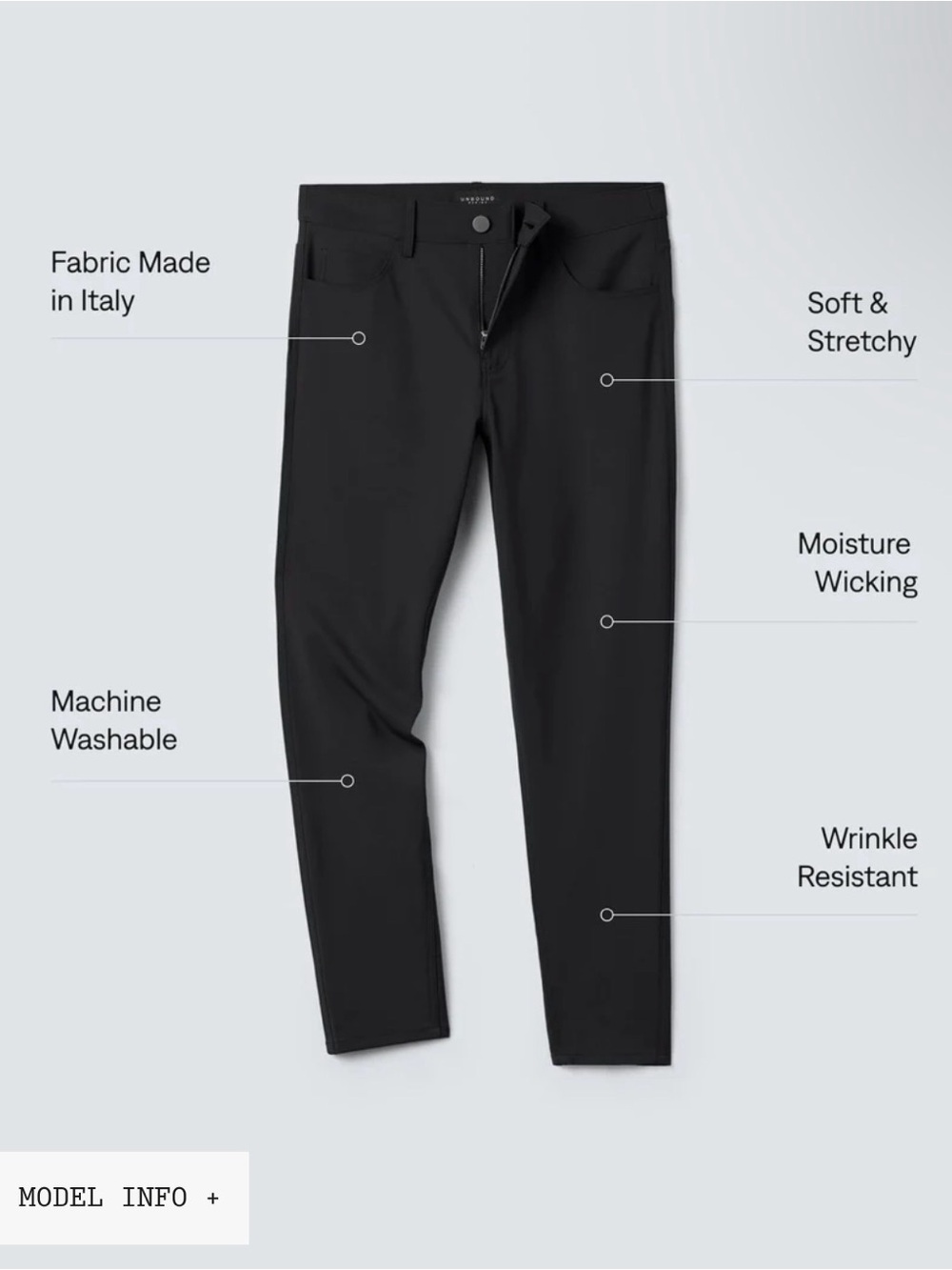 Women's Slim Merino Travel Pants - Picture 2 of 7